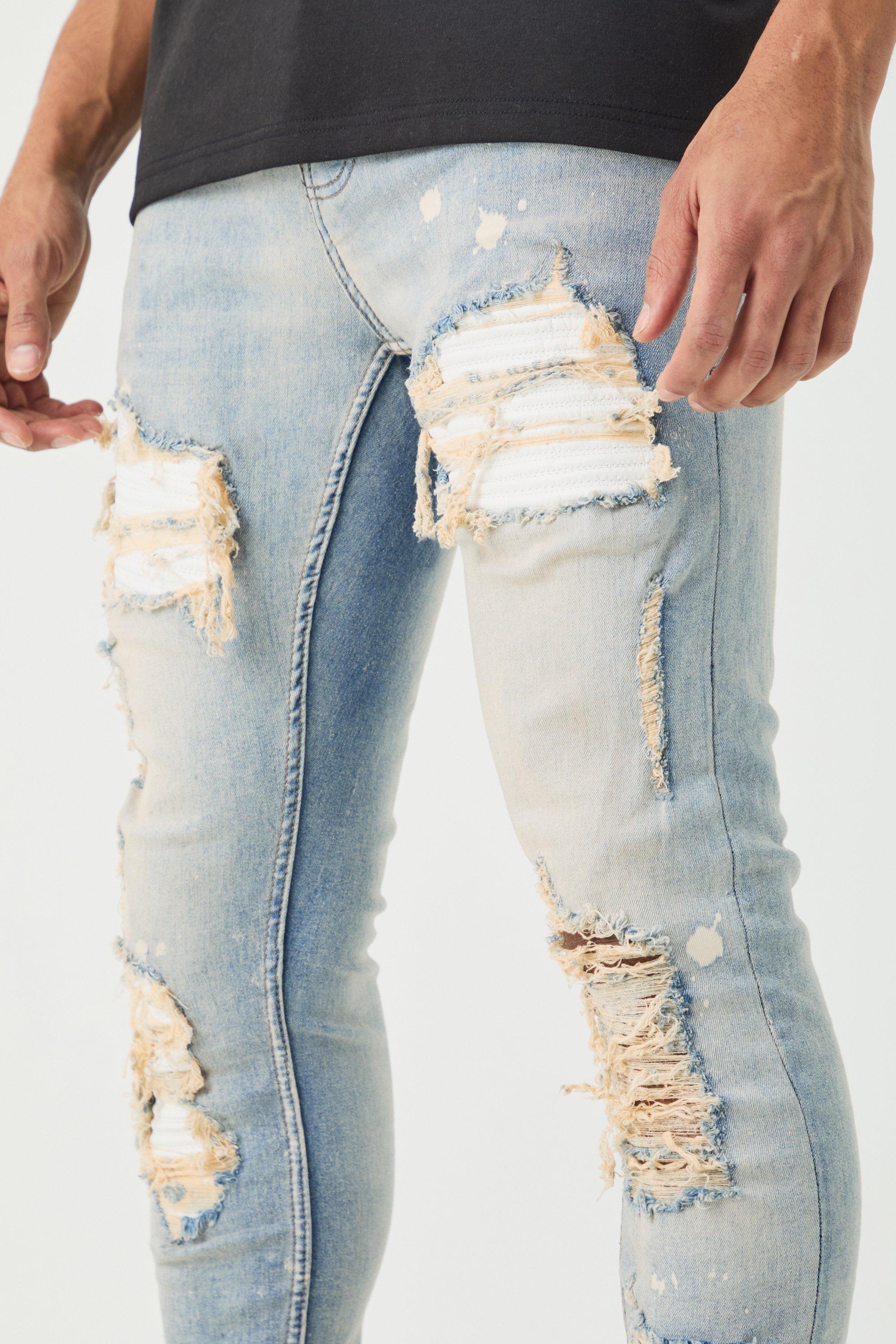 Jeans bianchi hot sale e blu